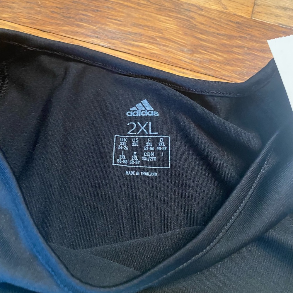Adidas Saints 20 mens Long Sleeve Performance Tee Black Gold Size 2XL NWT - Picture 5 of 7